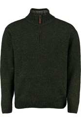 Carraig Donn Strickpullover Dunkelgrün