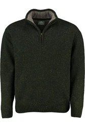 Carraig Donn Strickpullover Dunkelgrün