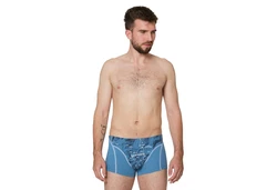 EIN SCHNER FLECK ERDE Boxer Herren Hellblau