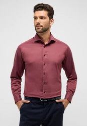 Eterna Langarmhemd MODERN FIT EASY IRON Dunkelrot/Bordeaux/Rot/Braun