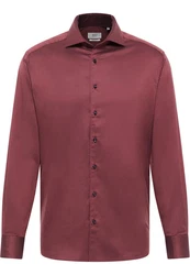 Eterna Langarmhemd MODERN FIT EASY IRON Dunkelrot/Bordeaux/Rot/Braun