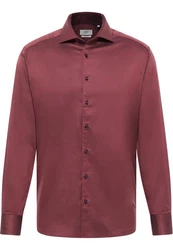 Eterna Langarmhemd MODERN FIT EASY IRON Dunkelrot/Bordeaux/Rot/Braun