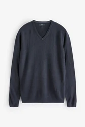 Next V-Ausschnitt Pullover (2-tlg) Dunkelblau/Grau/Dunkelgrau