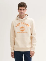 TOM TAILOR Sweatshirt Orange/Khaki/Beige