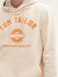 TOM TAILOR Sweatshirt Orange/Khaki/Beige
