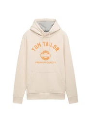 TOM TAILOR Sweatshirt Orange/Khaki/Beige