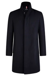 HECHTER PARIS Mantel mit Stehkragen (1-tlg) Dunkelblau/Blau