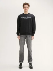 TOM TAILOR Denim Straight Jeans Aedan Hellgrau/Dunkelgrau/Grau/Rosa