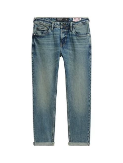 TOM TAILOR Denim Straight Jeans Aedan Blau/Hellblau
