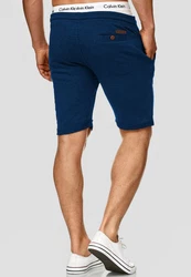 Indicode Sweatshorts Eddy Beige/Hellblau/Creme