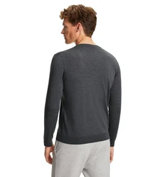 FALKE Strickpullover Grau/Hellgrau/Dunkelgrau/Grün