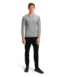 FALKE Strickpullover Grau/Hellgrau/Dunkelgrau