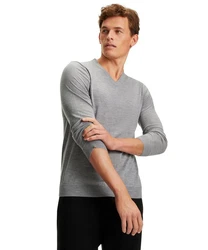 FALKE Strickpullover Grau/Hellgrau/Dunkelgrau