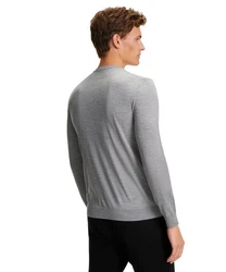 FALKE Strickpullover Grau/Hellgrau/Dunkelgrau