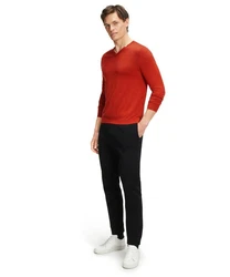 FALKE Strickpullover Rot/Braun/Dunkelrot
