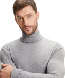 FALKE Strickpullover Grau/Hellgrau