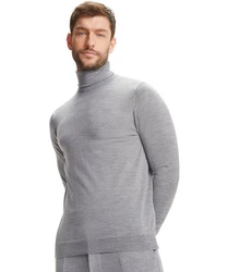 FALKE Strickpullover Grau/Hellgrau