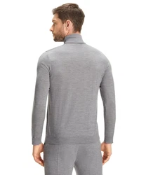 FALKE Strickpullover Grau/Hellgrau