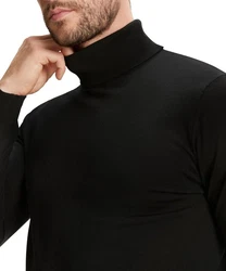 FALKE Strickpullover Schwarz/Dunkelblau