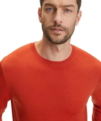 FALKE Strickpullover Orange/Rot