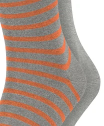 Esprit Socken Fine Stripe 2-Pack Grau/Mischfarben/Hellgrau