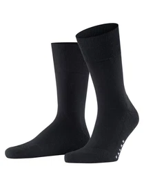 FALKE Socken Airport Plus mit Sohlenpolsterung Schwarz