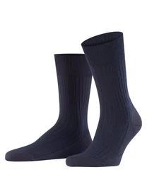 FALKE Socken Bristol Pure Dunkelblau/Lila