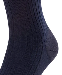FALKE Socken Bristol Pure Dunkelblau/Lila