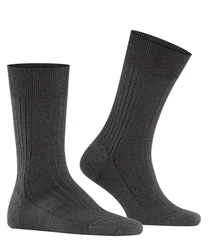 FALKE Socken Bristol Pure Dunkelgrau/Grau/Schwarz