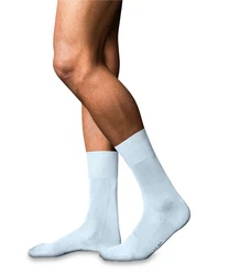 FALKE Socken No. 9 Pure Fil d'Ecosse (1-Paar) Hellblau/Blau