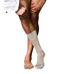 FALKE Socken No. 9 Pure Fil d'Ecosse (1-Paar) Beige/Weiß