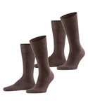 FALKE Socken Swing 2-Pack Dunkelbraun/Grau/Braun/Khaki/Lila FALKE Socken Swing 2-Pack Dunkelbraun/Grau/Braun/Khaki/Lila