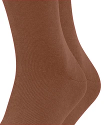 Esprit Socken Basic Uni 2-Pack Dunkelbraun/Khaki/Beige/Grau