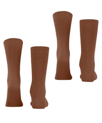 Esprit Socken Basic Uni 2-Pack Dunkelbraun/Khaki/Beige/Grau