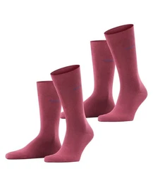 Socken Basic Uni 2-Pack (2-Paar) mit hohem Baumwollanteil