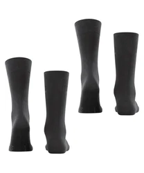 Esprit Socken Basic Uni 2-Pack Schwarz/Dunkelgrau/Dunkelblau/Grau