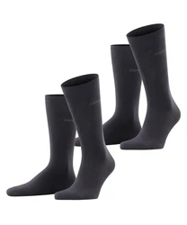 Esprit Socken Basic Uni 2-Pack Schwarz/Dunkelgrau/Dunkelblau/Grau