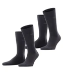 Esprit Socken Basic Uni 2-Pack Schwarz/Dunkelgrau/Dunkelblau/Grau