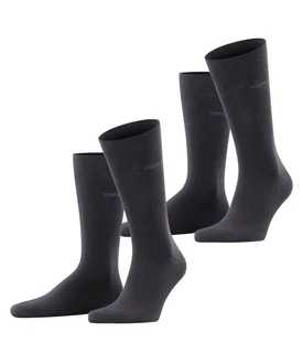 Esprit Socken Basic Uni 2-Pack Schwarz/Dunkelgrau/Dunkelblau/Grau
