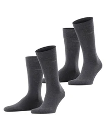 Esprit Socken Basic Uni 2-Pack Dunkelgrau/Grau/Schwarz/Dunkelblau