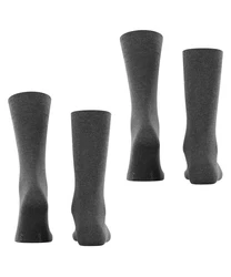 Esprit Socken Basic Uni 2-Pack Dunkelgrau/Grau/Schwarz/Dunkelblau