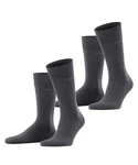 Esprit Socken Basic Uni 2-Pack Dunkelgrau/Grau/Schwarz/Dunkelblau