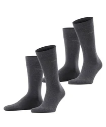 Esprit Socken Basic Uni 2-Pack Dunkelgrau/Grau/Schwarz/Dunkelblau