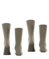 Esprit Socken Basic Uni 2-Pack Grau/Khaki/Beige