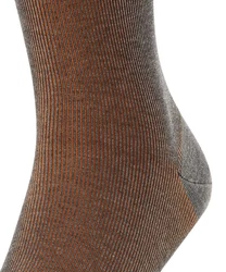 FALKE Socken Fine Shadow Dunkelbraun/Grau/Khaki/Beige/Orange/Braun