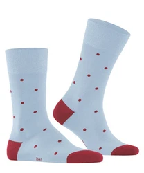 FALKE Socken Dot Hellblau/Rot