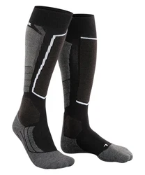 FALKE Skisocken SK2 Intermediate Wool Schwarz/Grau/Dunkelgrau