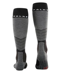 FALKE Skisocken SK2 Intermediate Wool Schwarz/Grau/Dunkelgrau
