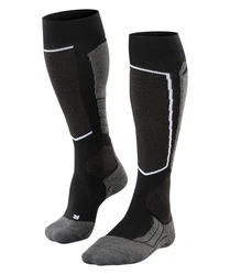 FALKE Skisocken SK2 Intermediate Wool Schwarz/Grau/Dunkelgrau