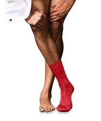 FALKE Socken No. 6 Finest Merino & Silk Rot